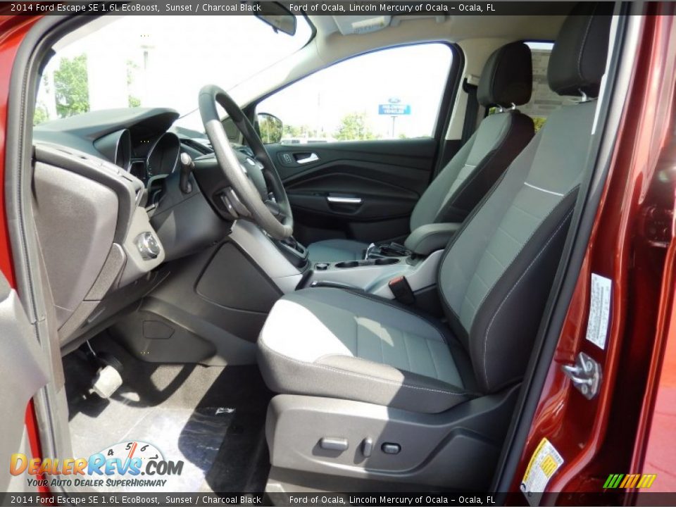 2014 Ford Escape SE 1.6L EcoBoost Sunset / Charcoal Black Photo #6