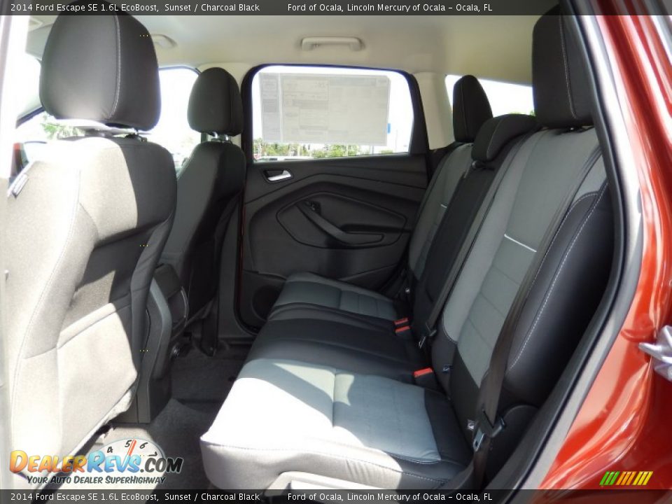 2014 Ford Escape SE 1.6L EcoBoost Sunset / Charcoal Black Photo #7