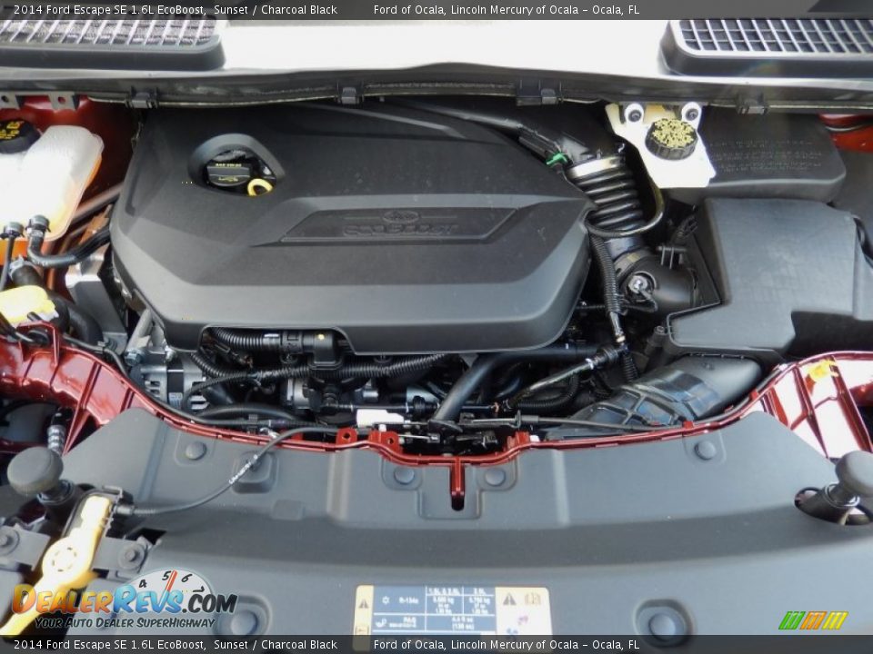 2014 Ford Escape SE 1.6L EcoBoost Sunset / Charcoal Black Photo #11