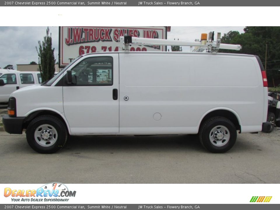 2007 Chevrolet Express 2500 Commercial Van Summit White / Neutral Photo #3