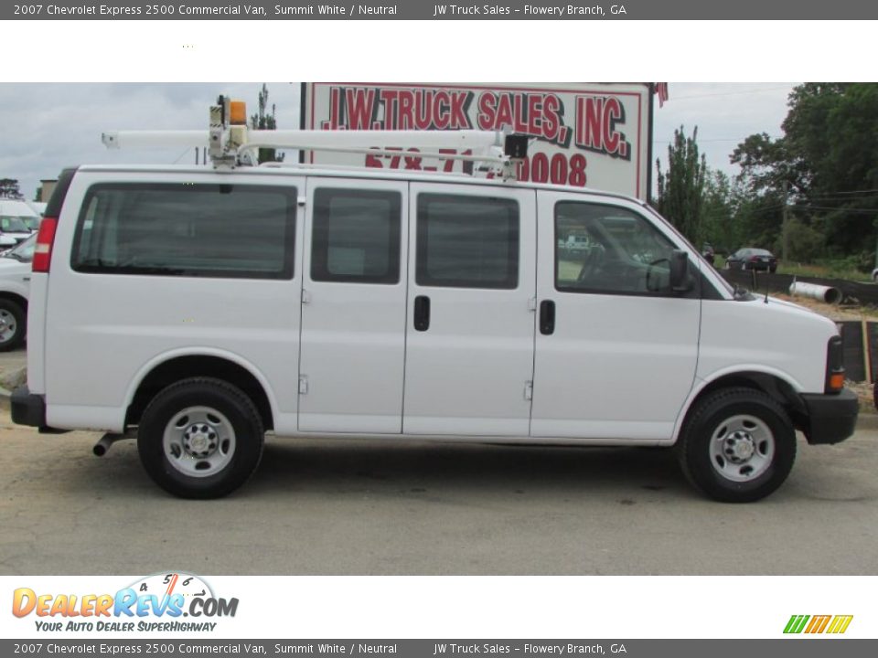 2007 Chevrolet Express 2500 Commercial Van Summit White / Neutral Photo #7