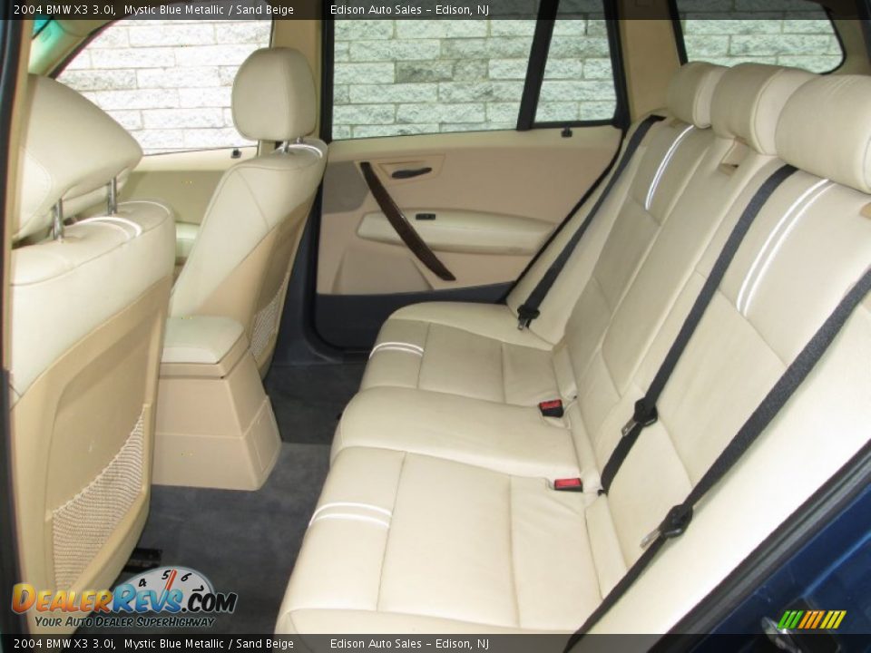 2004 BMW X3 3.0i Mystic Blue Metallic / Sand Beige Photo #17