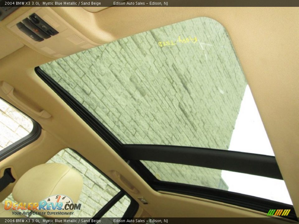 2004 BMW X3 3.0i Mystic Blue Metallic / Sand Beige Photo #19