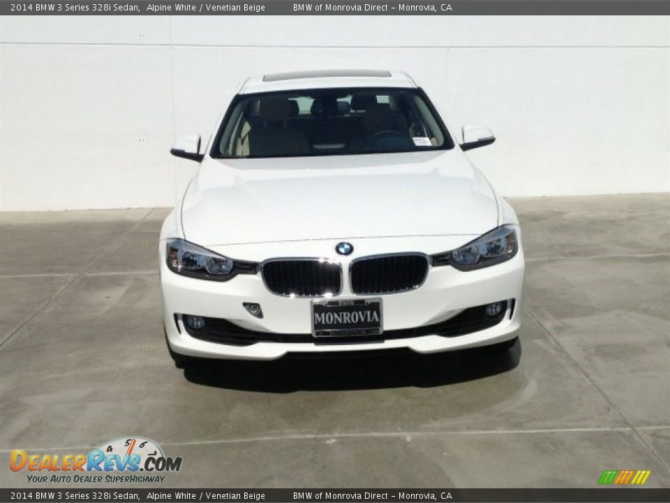 2014 BMW 3 Series 328i Sedan Alpine White / Venetian Beige Photo #3