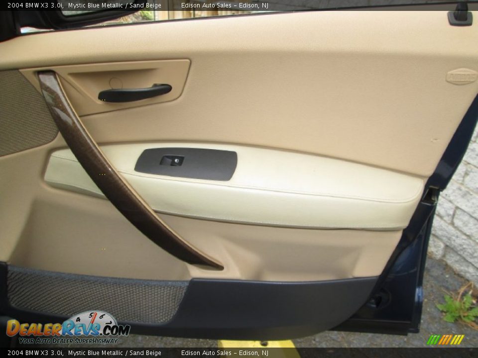 2004 BMW X3 3.0i Mystic Blue Metallic / Sand Beige Photo #29