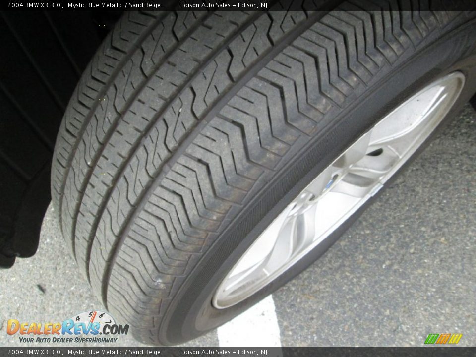 2004 BMW X3 3.0i Mystic Blue Metallic / Sand Beige Photo #30