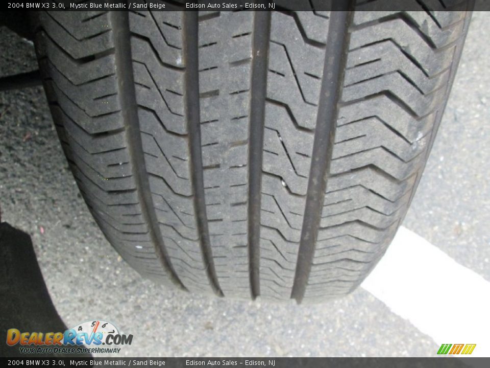 2004 BMW X3 3.0i Mystic Blue Metallic / Sand Beige Photo #31