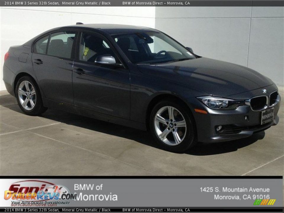 2014 BMW 3 Series 328i Sedan Mineral Grey Metallic / Black Photo #1