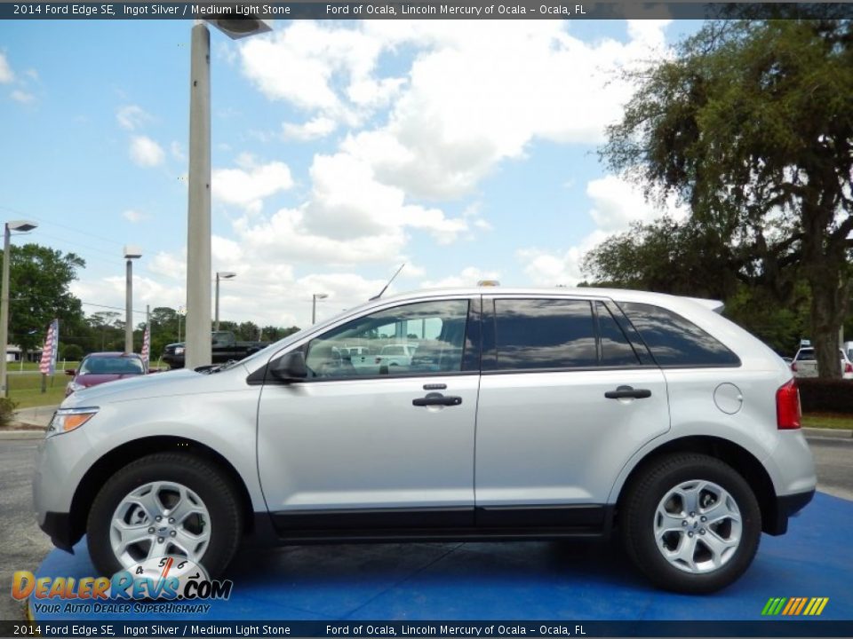 2014 Ford Edge SE Ingot Silver / Medium Light Stone Photo #2