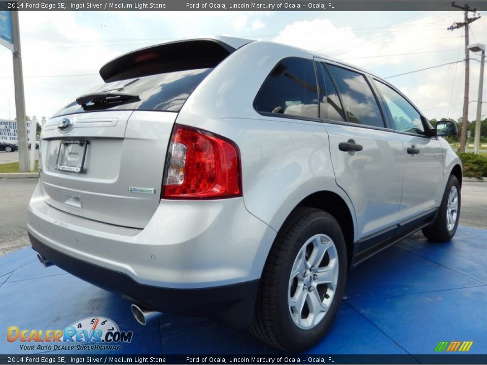 2014 Ford Edge SE Ingot Silver / Medium Light Stone Photo #3