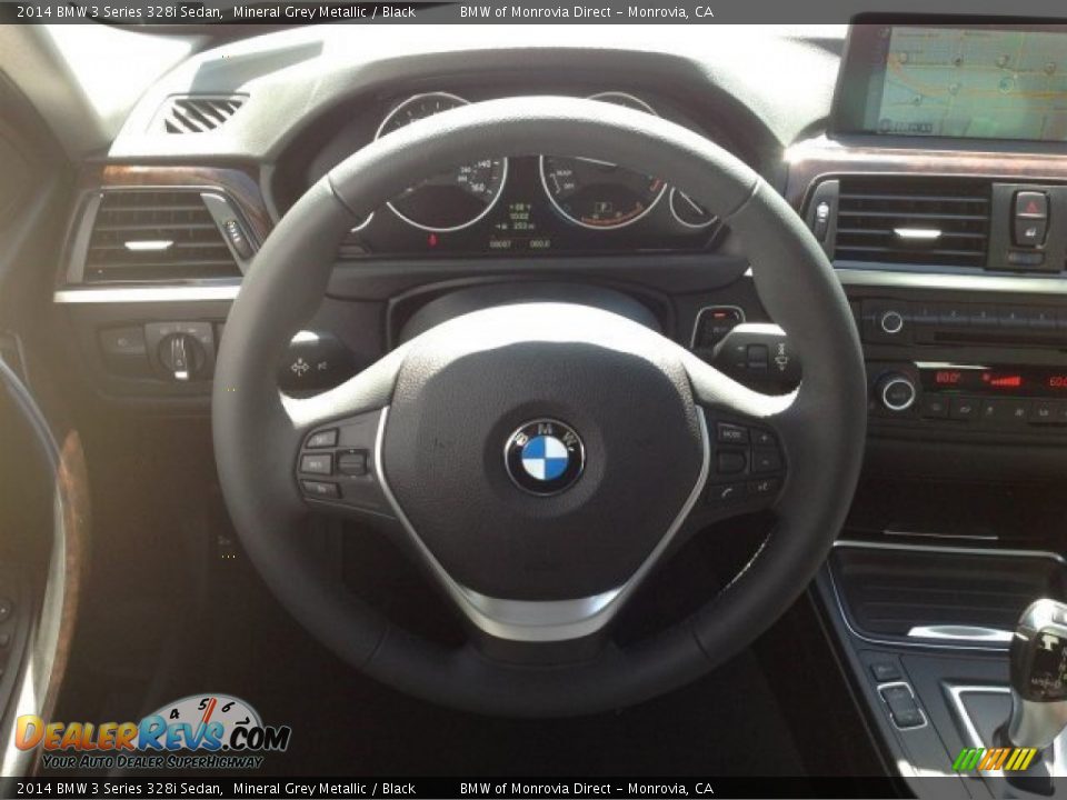 2014 BMW 3 Series 328i Sedan Mineral Grey Metallic / Black Photo #9