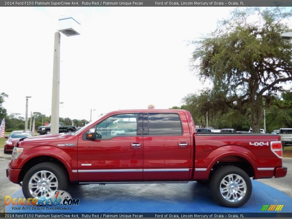 Ruby Red 2014 Ford F150 Platinum SuperCrew 4x4 Photo #2