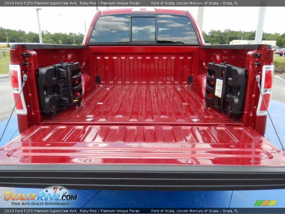 2014 Ford F150 Platinum SuperCrew 4x4 Ruby Red / Platinum Unique Pecan Photo #4