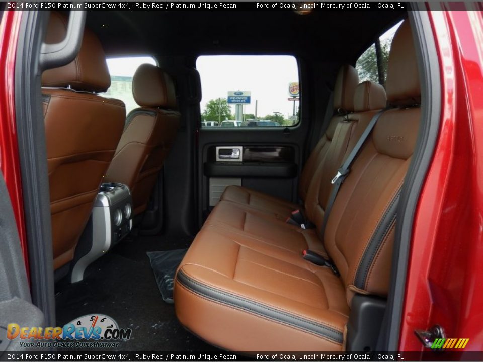 Rear Seat of 2014 Ford F150 Platinum SuperCrew 4x4 Photo #7
