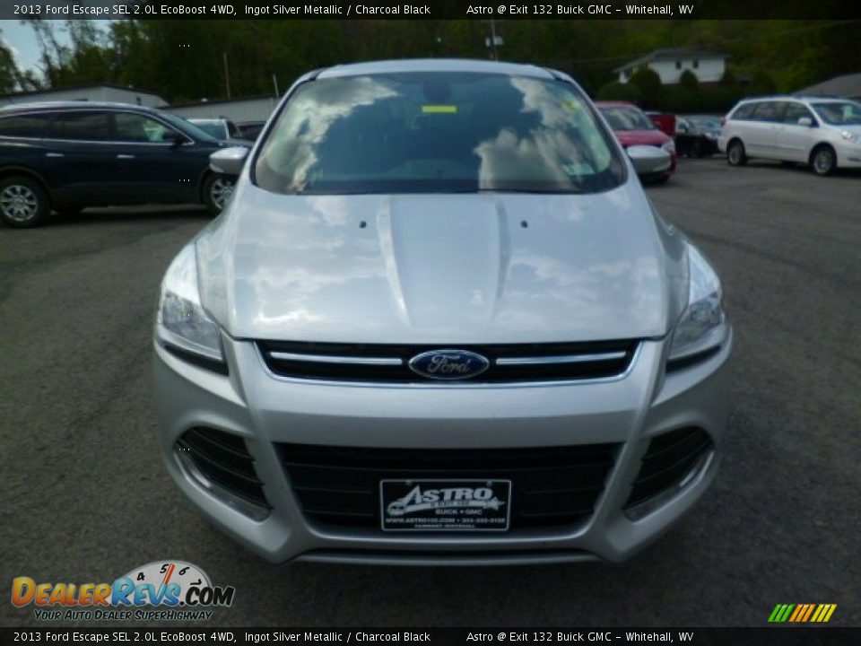 2013 Ford Escape SEL 2.0L EcoBoost 4WD Ingot Silver Metallic / Charcoal Black Photo #2