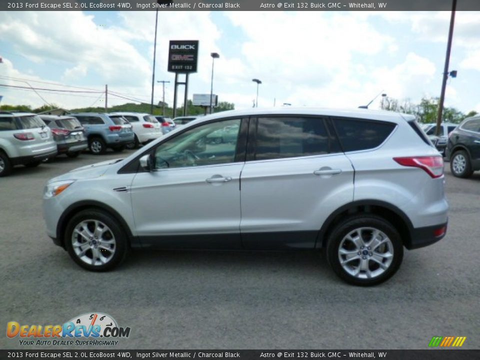 2013 Ford Escape SEL 2.0L EcoBoost 4WD Ingot Silver Metallic / Charcoal Black Photo #4