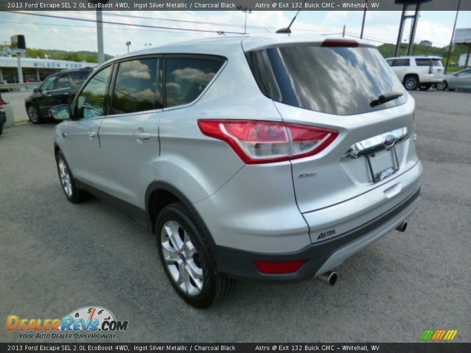 2013 Ford Escape SEL 2.0L EcoBoost 4WD Ingot Silver Metallic / Charcoal Black Photo #5