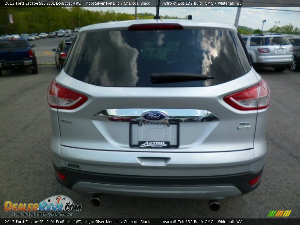 2013 Ford Escape SEL 2.0L EcoBoost 4WD Ingot Silver Metallic / Charcoal Black Photo #6