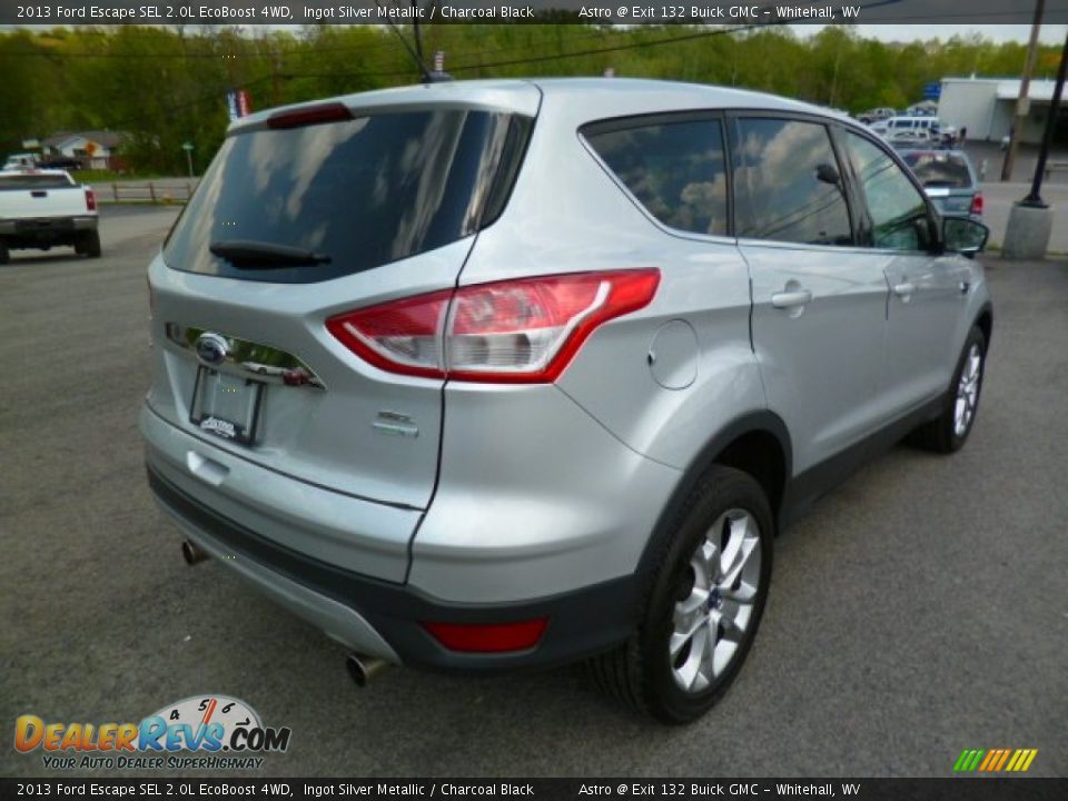 2013 Ford Escape SEL 2.0L EcoBoost 4WD Ingot Silver Metallic / Charcoal Black Photo #7