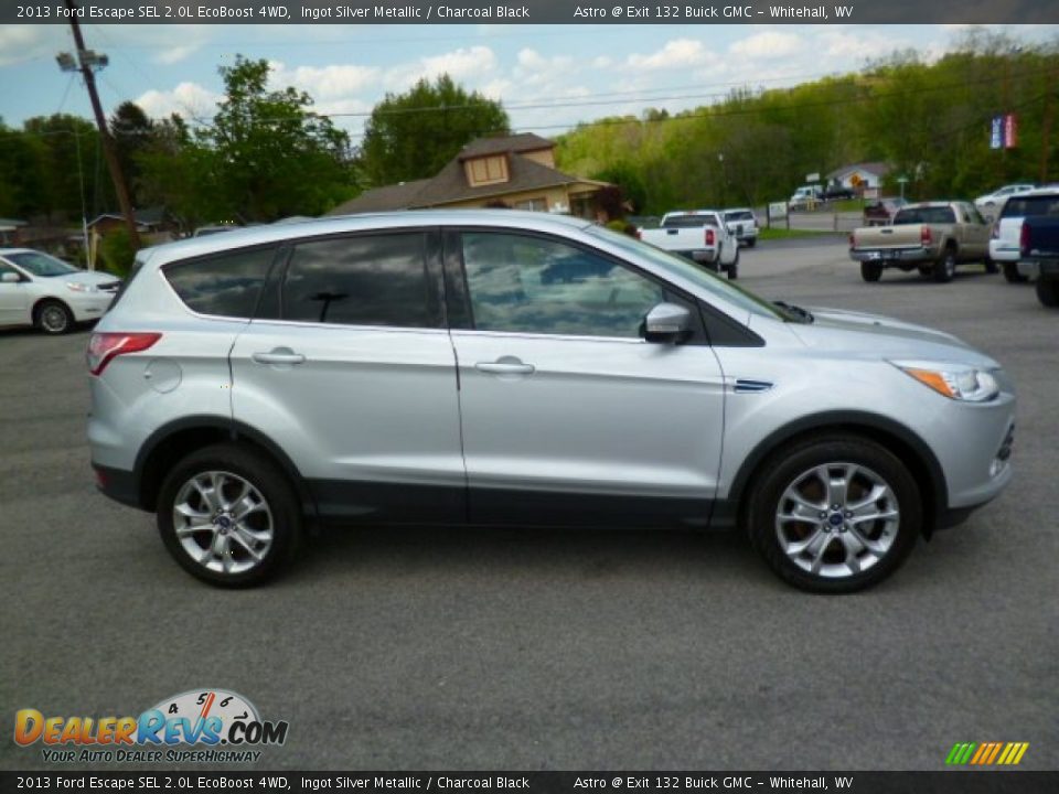 2013 Ford Escape SEL 2.0L EcoBoost 4WD Ingot Silver Metallic / Charcoal Black Photo #8