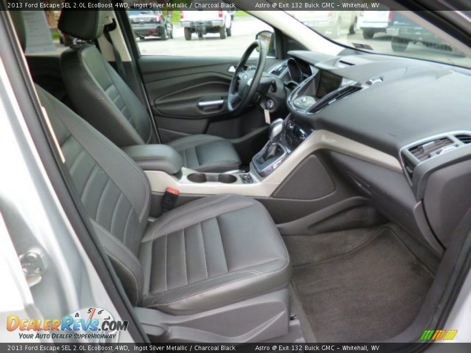 2013 Ford Escape SEL 2.0L EcoBoost 4WD Ingot Silver Metallic / Charcoal Black Photo #10