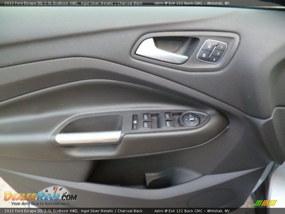 2013 Ford Escape SEL 2.0L EcoBoost 4WD Ingot Silver Metallic / Charcoal Black Photo #17