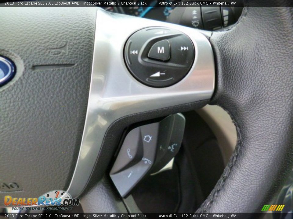 2013 Ford Escape SEL 2.0L EcoBoost 4WD Ingot Silver Metallic / Charcoal Black Photo #18