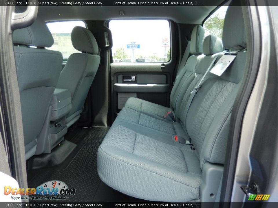 Rear Seat of 2014 Ford F150 XL SuperCrew Photo #7