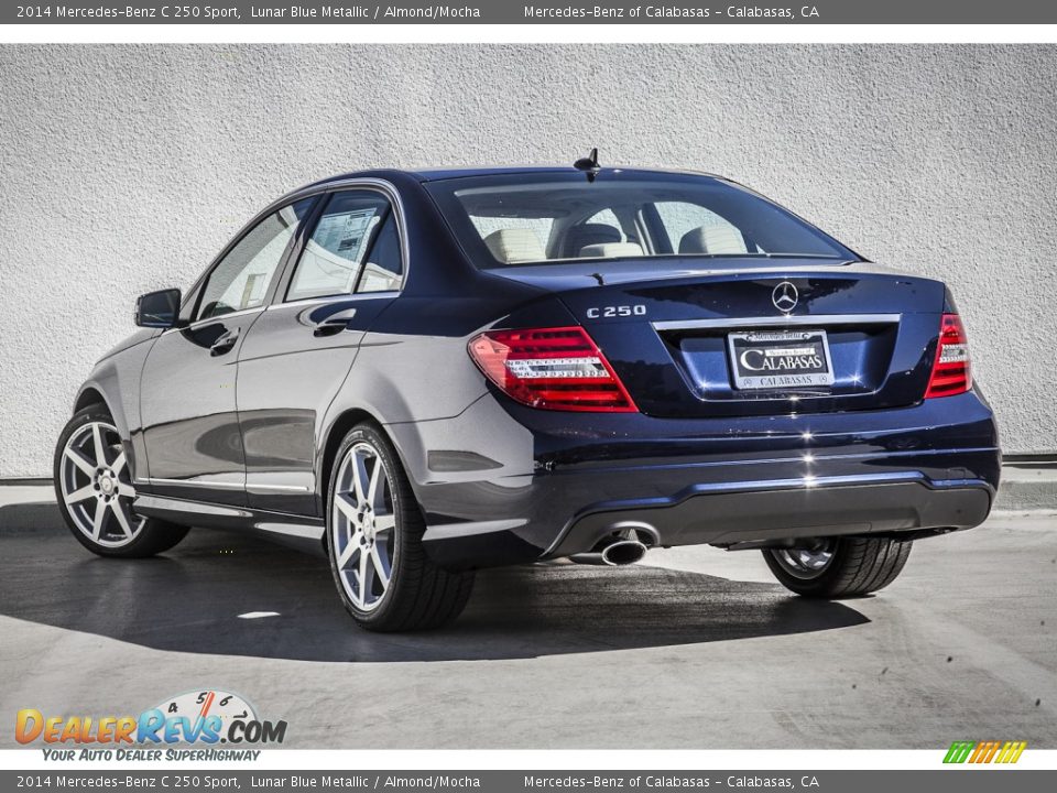 2014 Mercedes-Benz C 250 Sport Lunar Blue Metallic / Almond/Mocha Photo #3