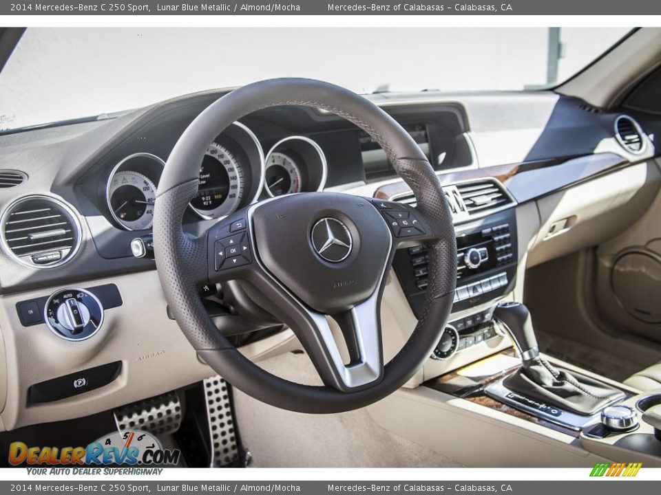 2014 Mercedes-Benz C 250 Sport Lunar Blue Metallic / Almond/Mocha Photo #6