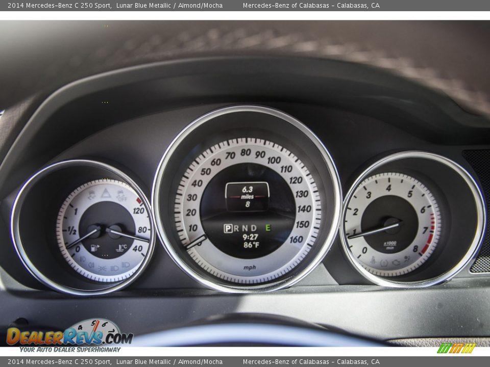 2014 Mercedes-Benz C 250 Sport Lunar Blue Metallic / Almond/Mocha Photo #7