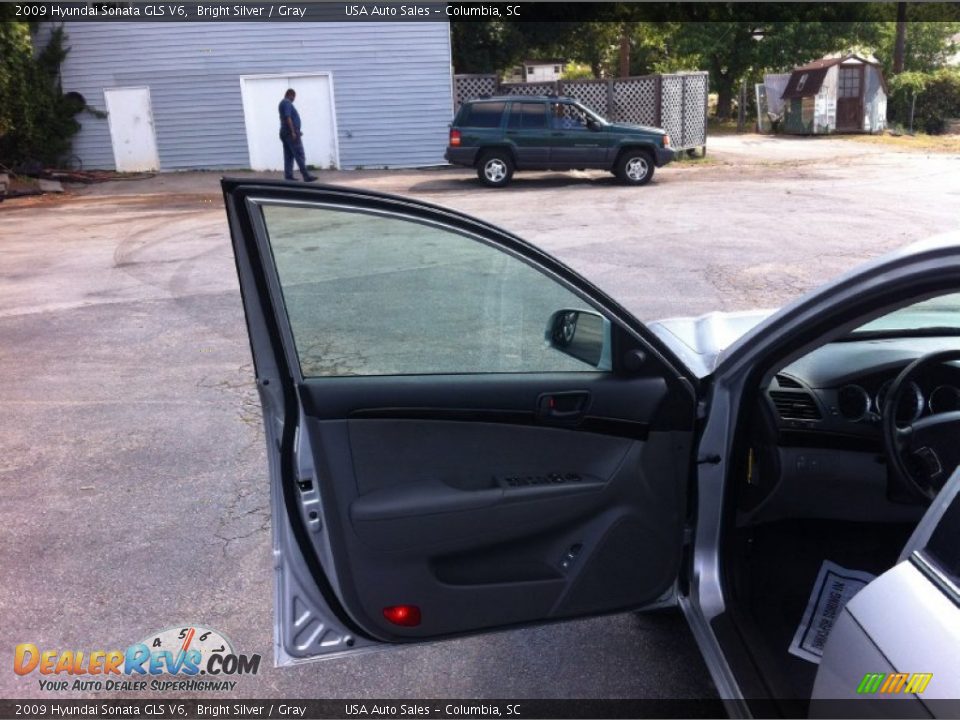 2009 Hyundai Sonata GLS V6 Bright Silver / Gray Photo #9