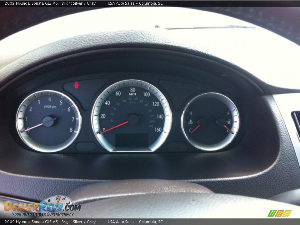 2009 Hyundai Sonata GLS V6 Bright Silver / Gray Photo #14