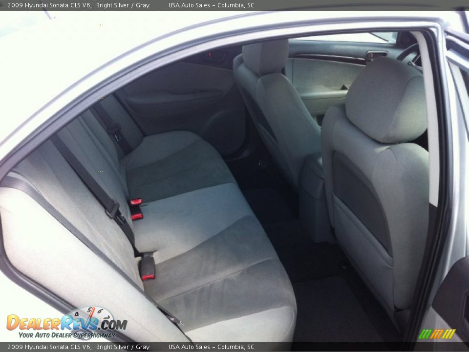 2009 Hyundai Sonata GLS V6 Bright Silver / Gray Photo #18