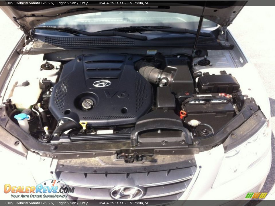 2009 Hyundai Sonata GLS V6 Bright Silver / Gray Photo #22