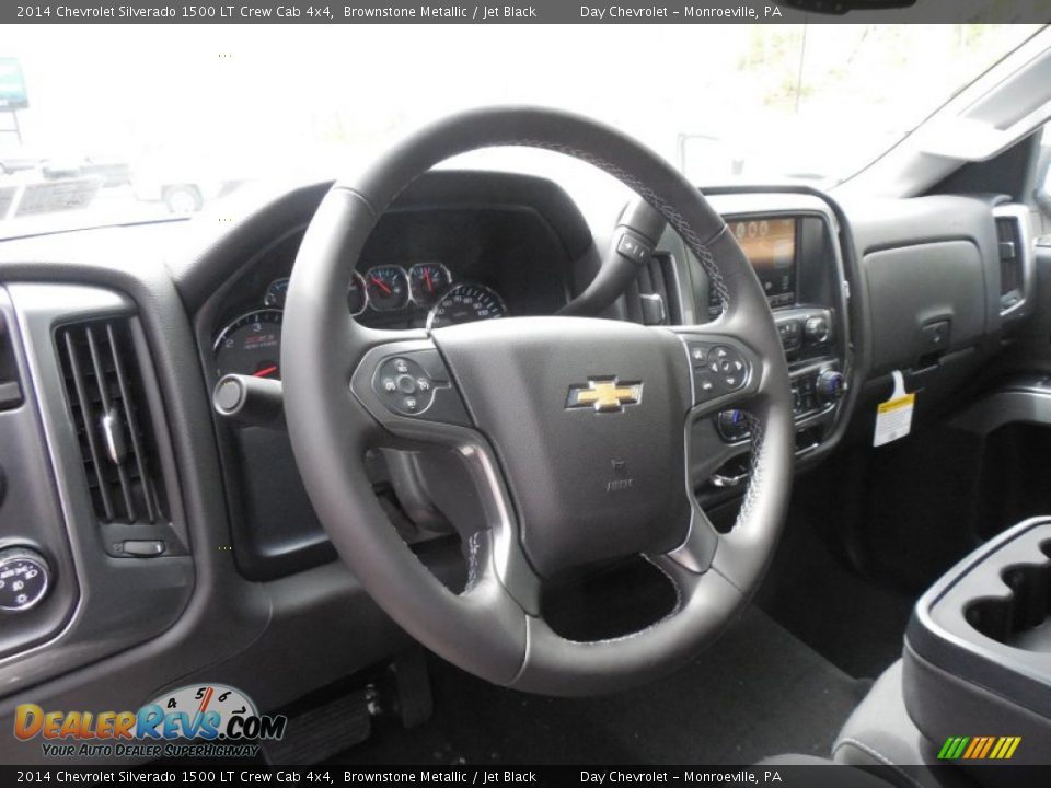 2014 Chevrolet Silverado 1500 LT Crew Cab 4x4 Brownstone Metallic / Jet Black Photo #15