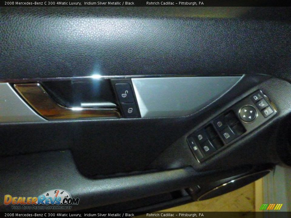 2008 Mercedes-Benz C 300 4Matic Luxury Iridium Silver Metallic / Black Photo #2