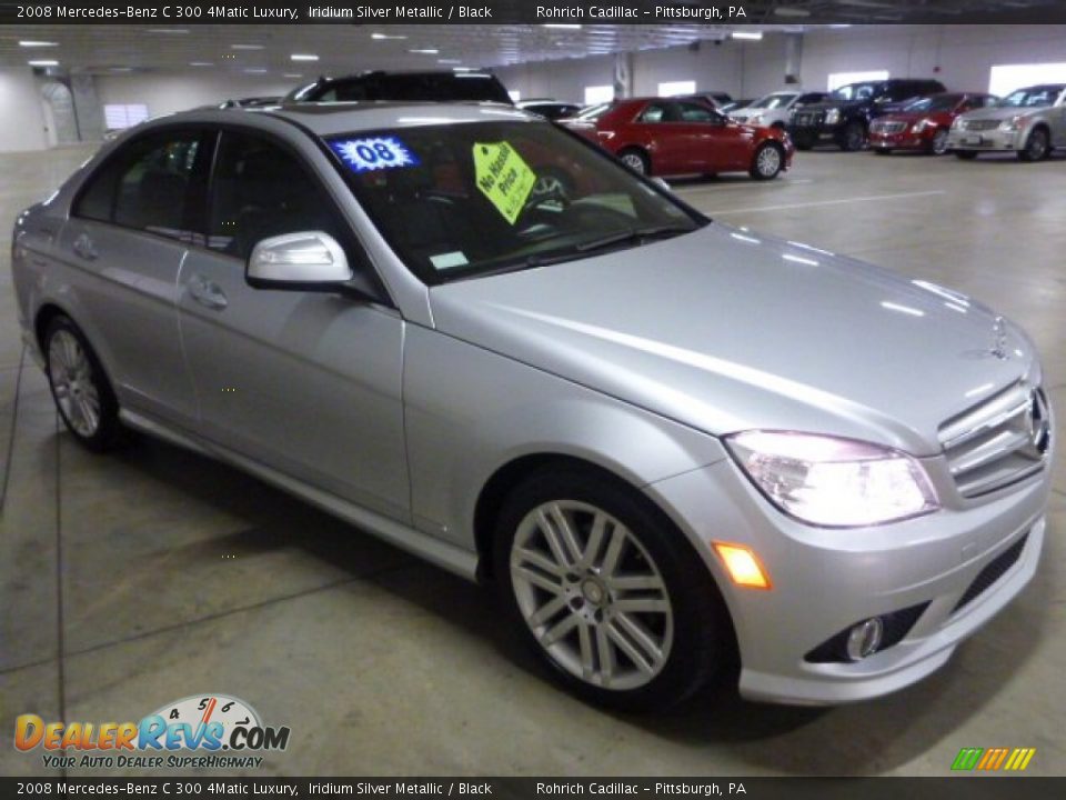 2008 Mercedes-Benz C 300 4Matic Luxury Iridium Silver Metallic / Black Photo #3