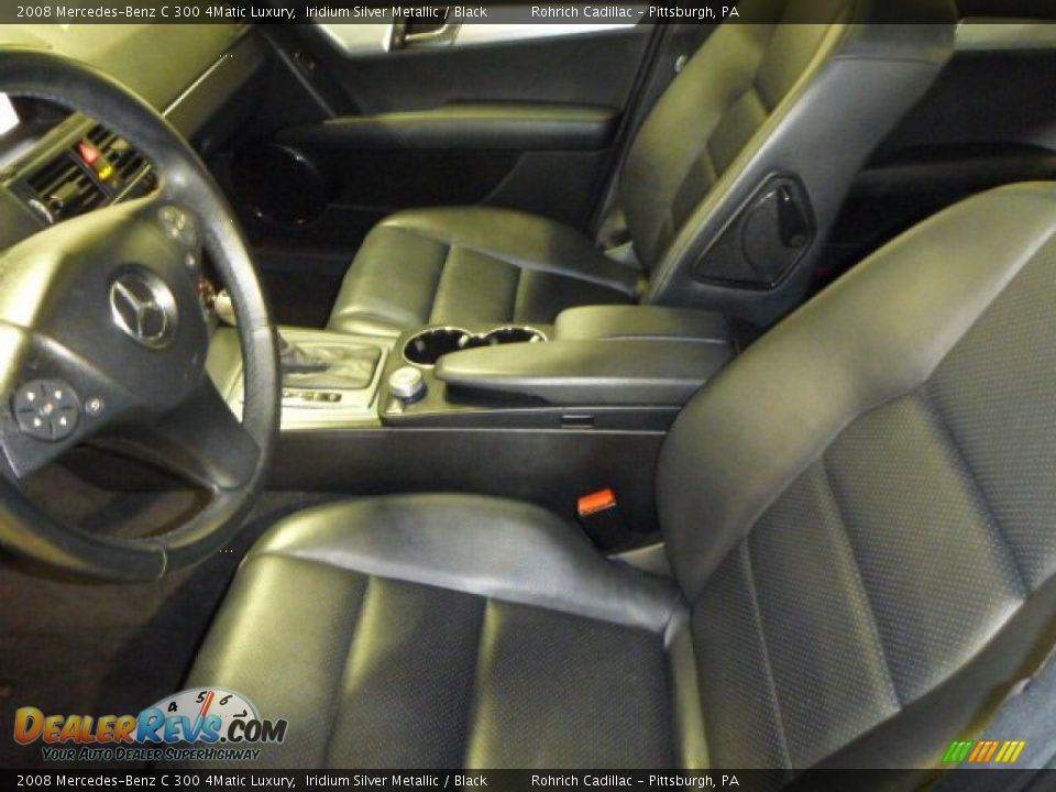 2008 Mercedes-Benz C 300 4Matic Luxury Iridium Silver Metallic / Black Photo #4