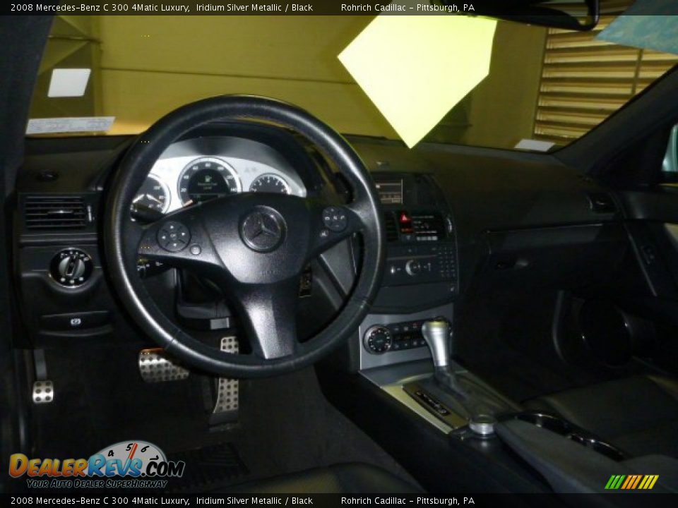 2008 Mercedes-Benz C 300 4Matic Luxury Iridium Silver Metallic / Black Photo #6