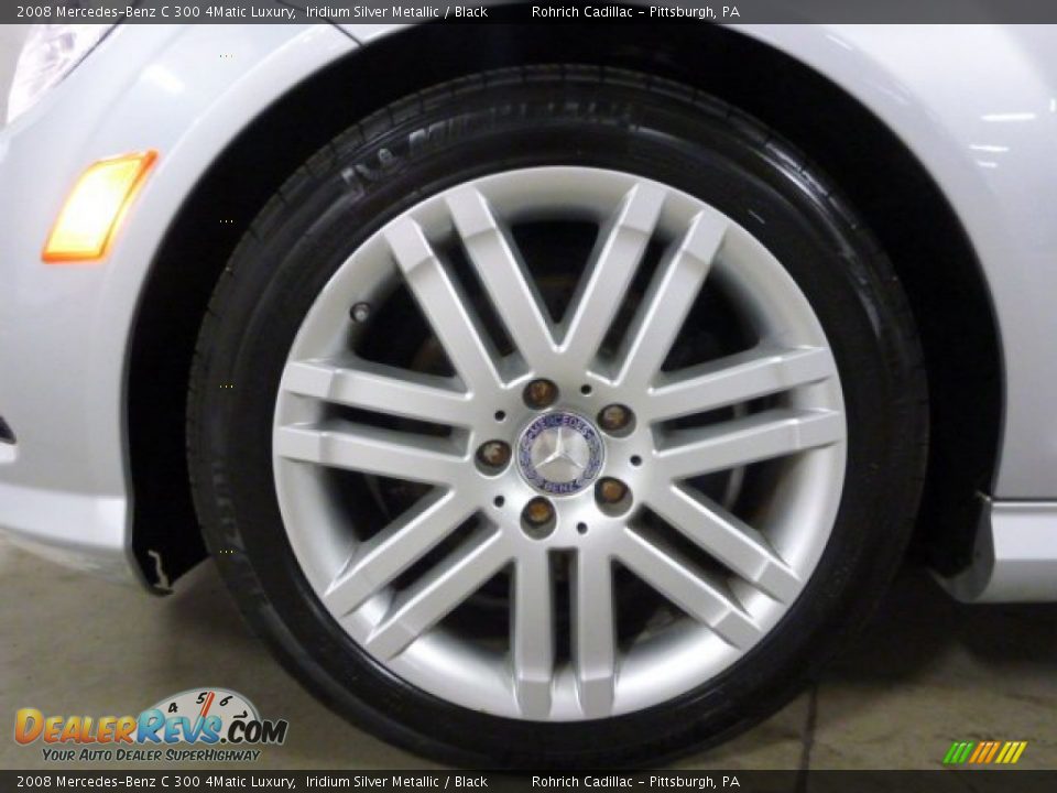 2008 Mercedes-Benz C 300 4Matic Luxury Iridium Silver Metallic / Black Photo #8