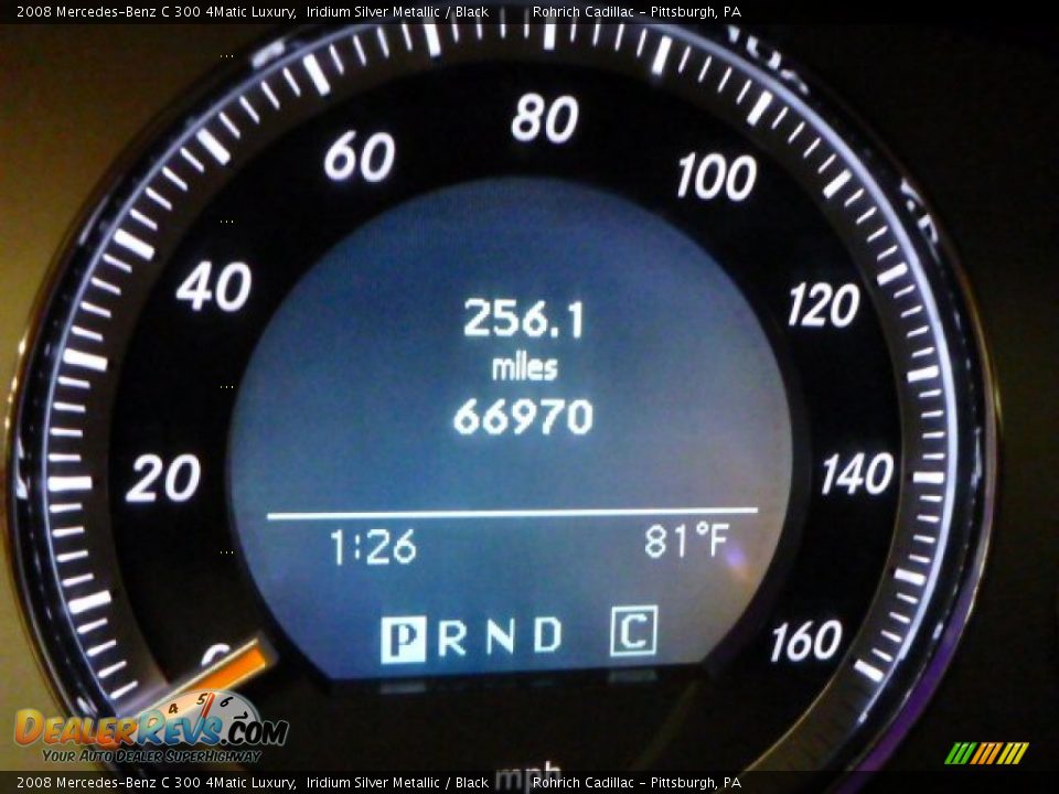 2008 Mercedes-Benz C 300 4Matic Luxury Iridium Silver Metallic / Black Photo #9