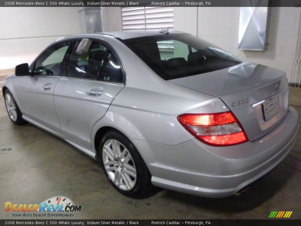 2008 Mercedes-Benz C 300 4Matic Luxury Iridium Silver Metallic / Black Photo #11
