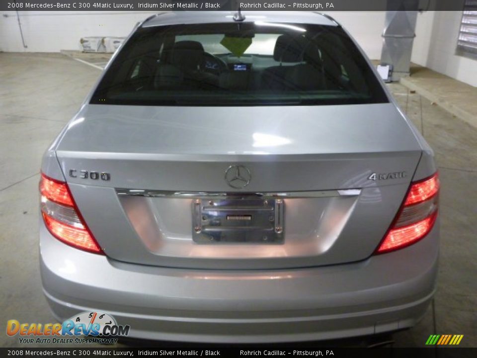 2008 Mercedes-Benz C 300 4Matic Luxury Iridium Silver Metallic / Black Photo #12