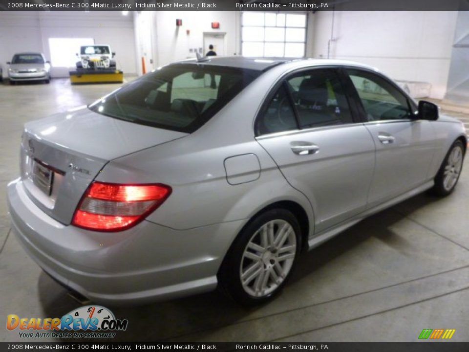 2008 Mercedes-Benz C 300 4Matic Luxury Iridium Silver Metallic / Black Photo #13