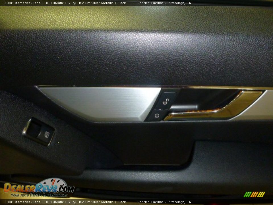 2008 Mercedes-Benz C 300 4Matic Luxury Iridium Silver Metallic / Black Photo #15
