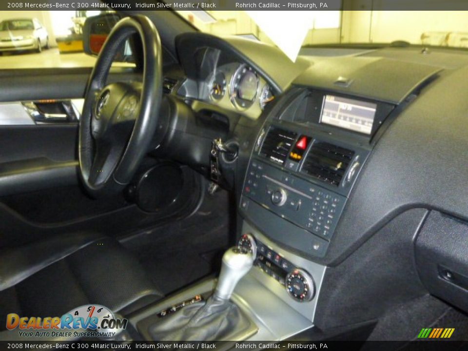 2008 Mercedes-Benz C 300 4Matic Luxury Iridium Silver Metallic / Black Photo #16