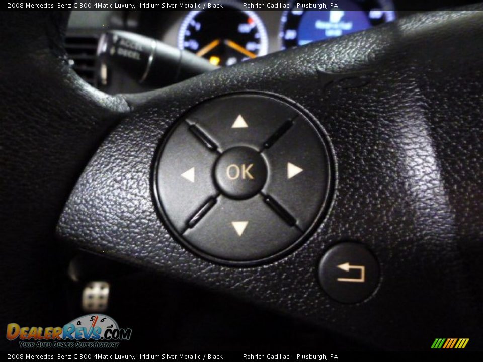 2008 Mercedes-Benz C 300 4Matic Luxury Iridium Silver Metallic / Black Photo #20