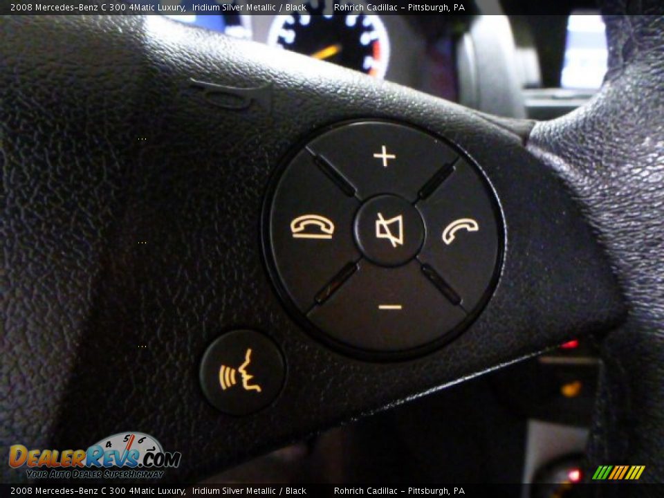 2008 Mercedes-Benz C 300 4Matic Luxury Iridium Silver Metallic / Black Photo #21
