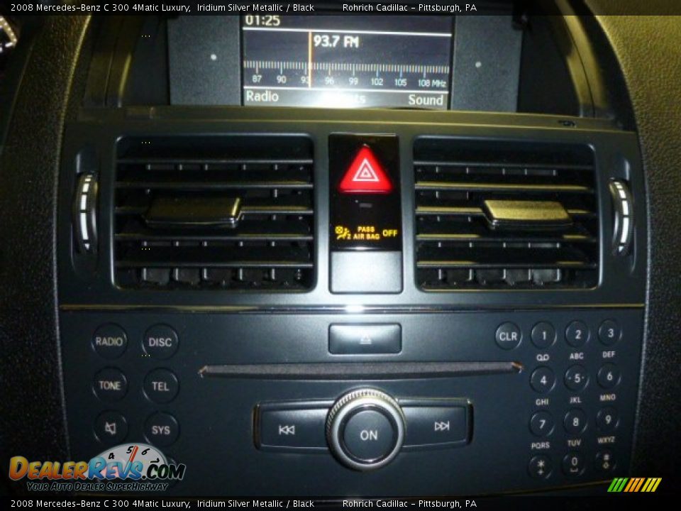2008 Mercedes-Benz C 300 4Matic Luxury Iridium Silver Metallic / Black Photo #22